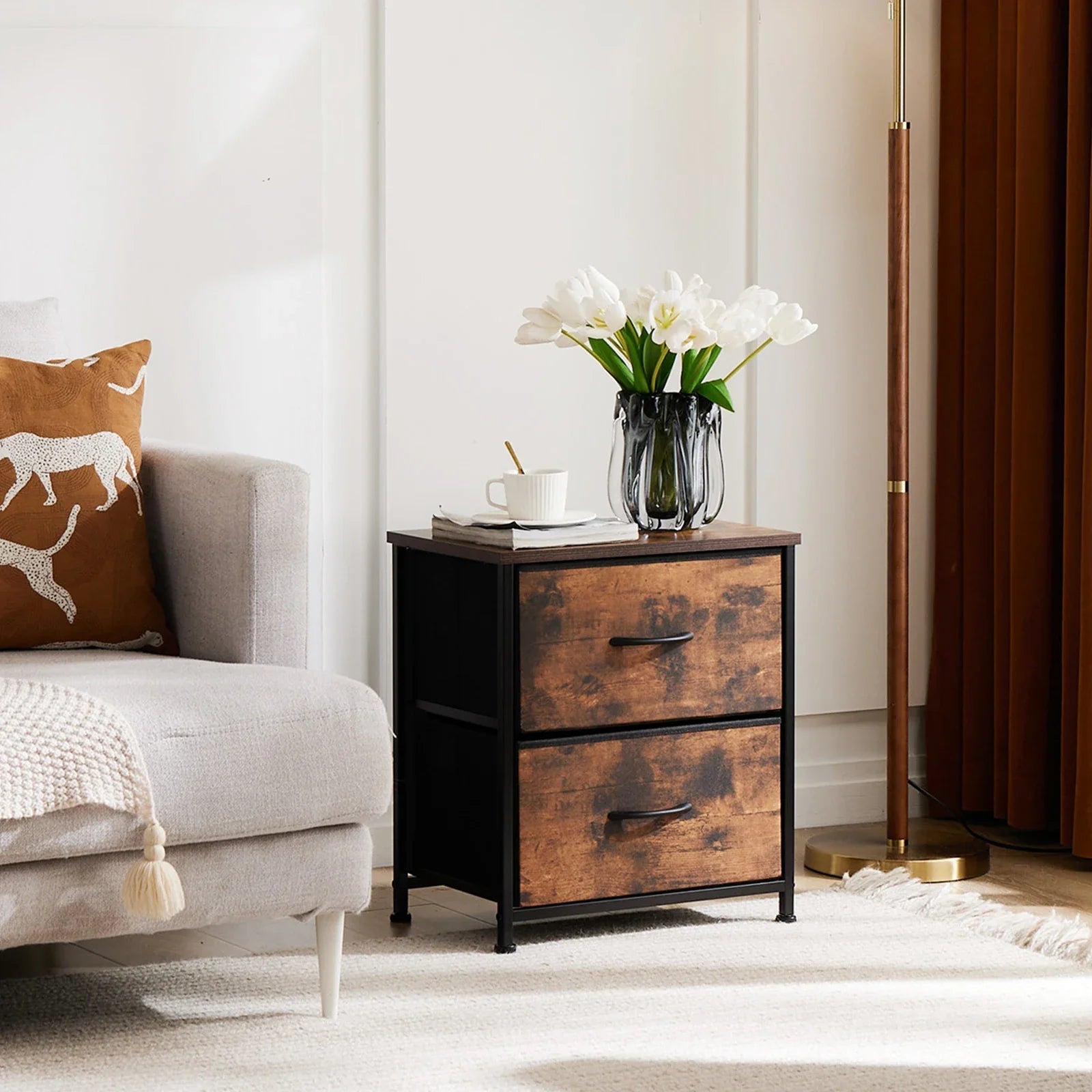 Table de Chevet - JHKCab™ - Brun - Ma maison exquise